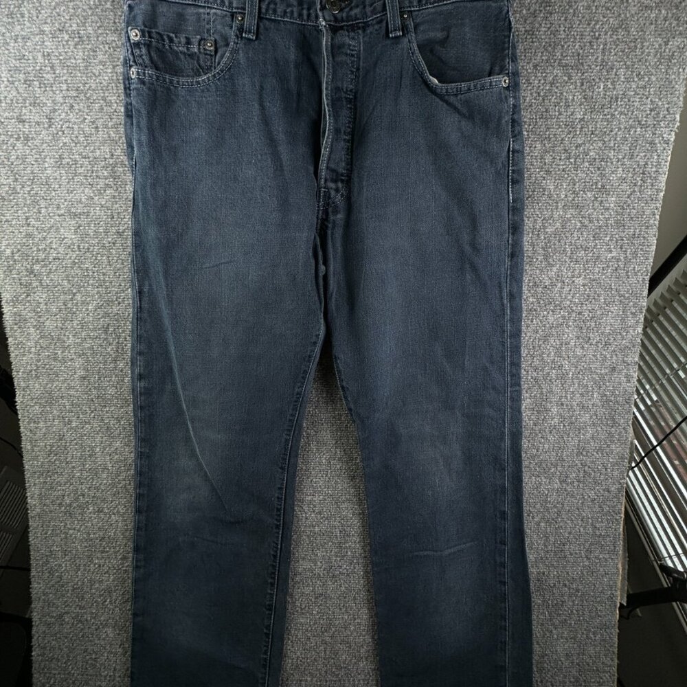 VTG Levi’s 501 34x32 Men Dark Wash Denim Jeans 2003 All Cotton Mexico Button Fly
